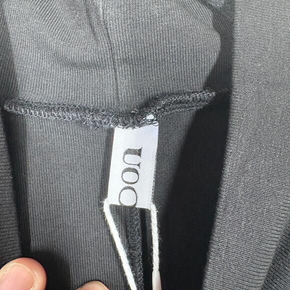 Uoozee Size Medium Mock Neck Accordion Pleat Maxi Dress Black Sleeveless - Picture 8 of 12